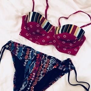 boho chic swim suit set